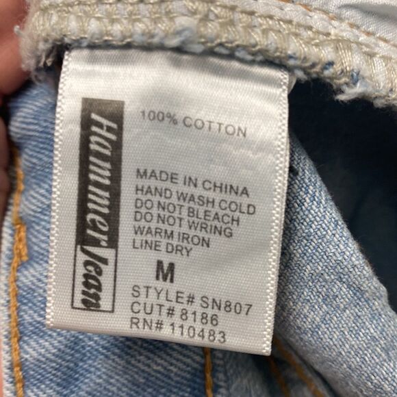 Hammer Jeans Distressed Exposed Button Fly Shorts Medium - Picture 3 of 6